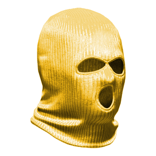Gold Balaclava Badge
